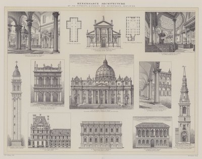 Renaissance Architecture of the Fifteenth, Sixteenth and Seventeenth Centuries by English School